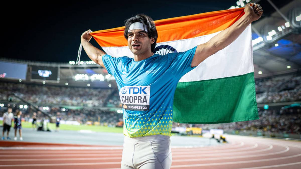 Neeraj Chopra gewann das Speerwerfen in Budapest