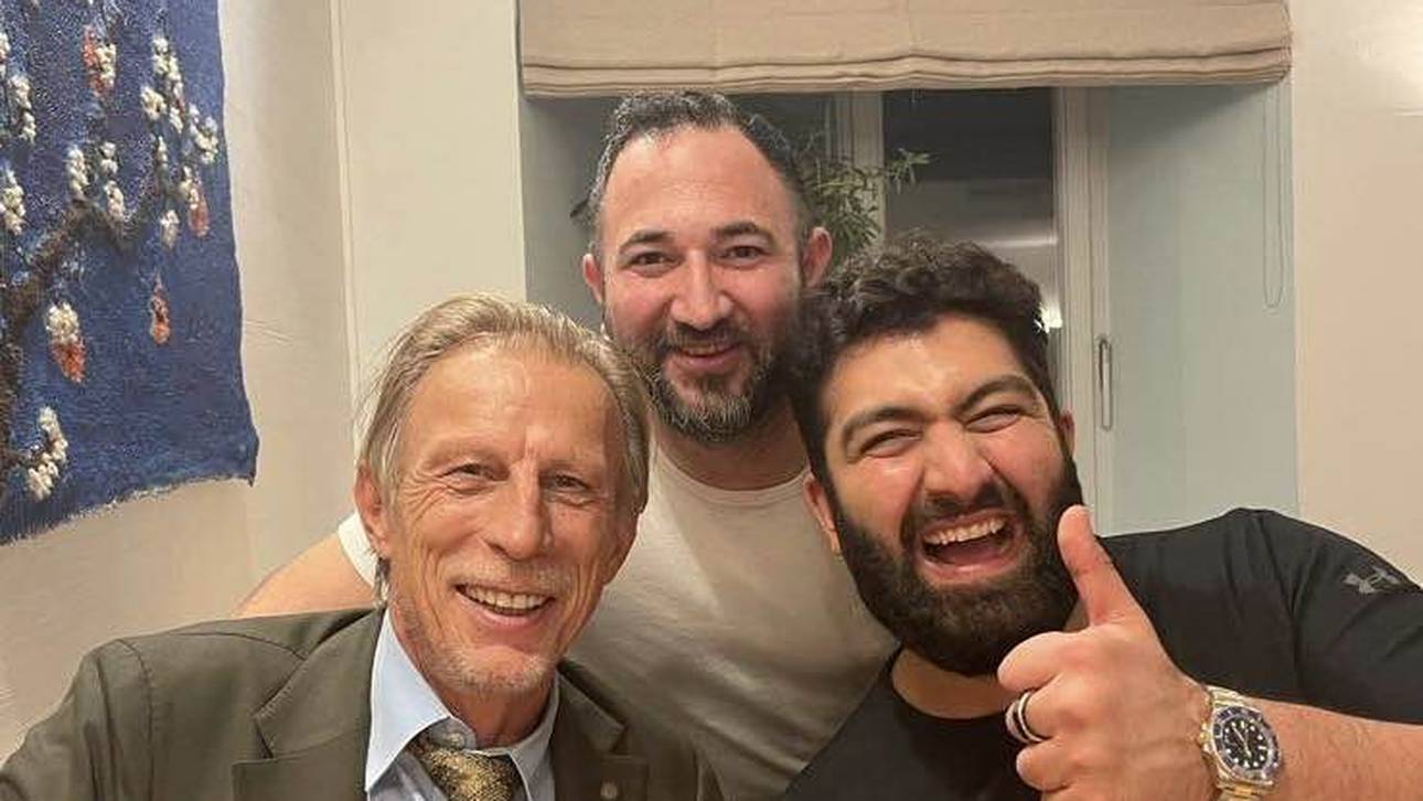 Christoph Daum, Taner Güven und der Komiker Faisal Kawusi (v.l.)