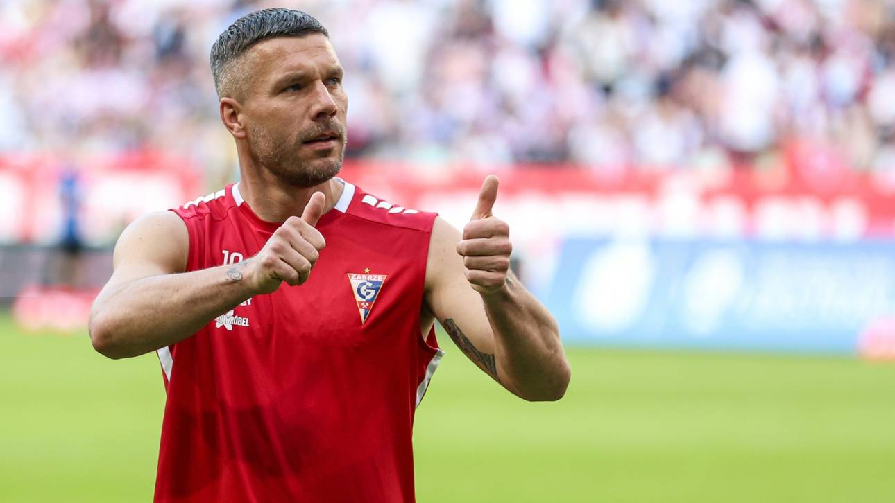 Podolski frenetisch verabschiedet