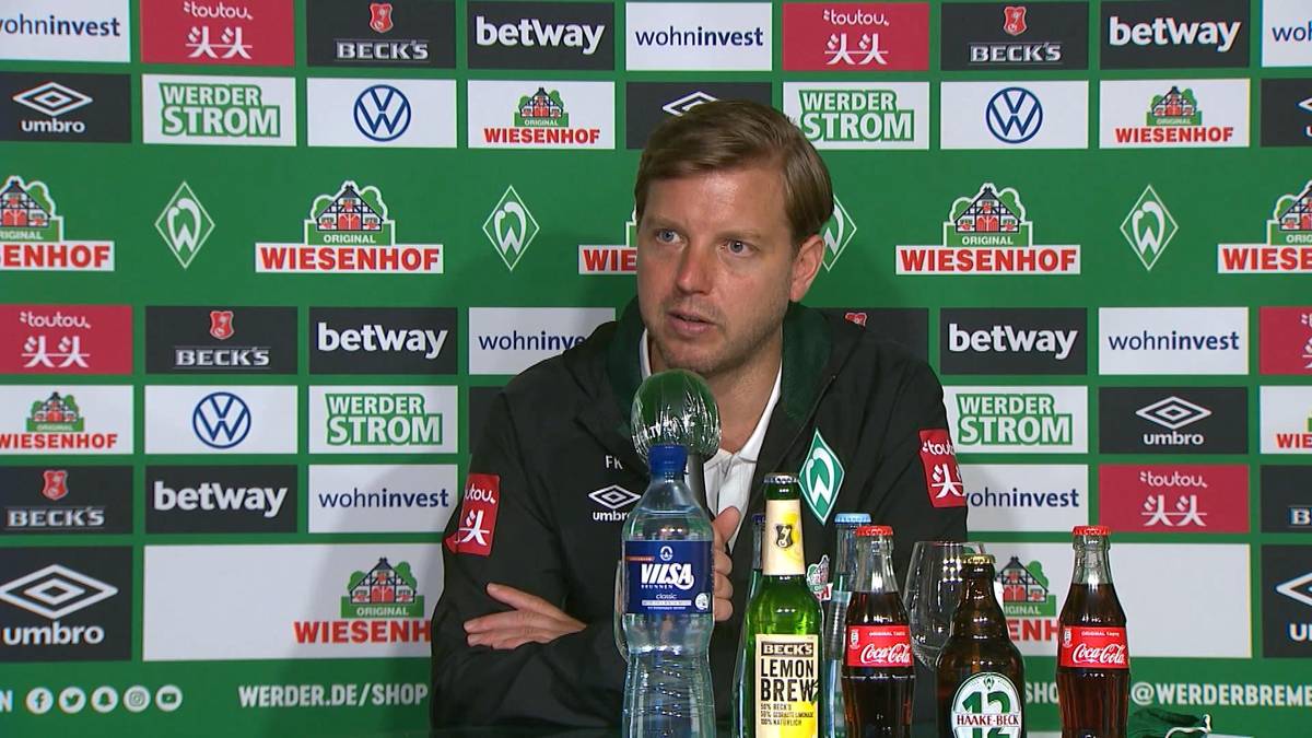 Werder-Trainer Florian Kohfeldt gibt sich nach dem Frankfurt-Spiel positiv