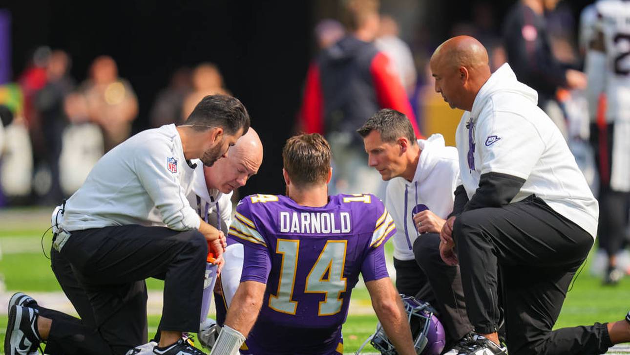 Sam Darnold musste gegen die Houston Texans behandelt werden