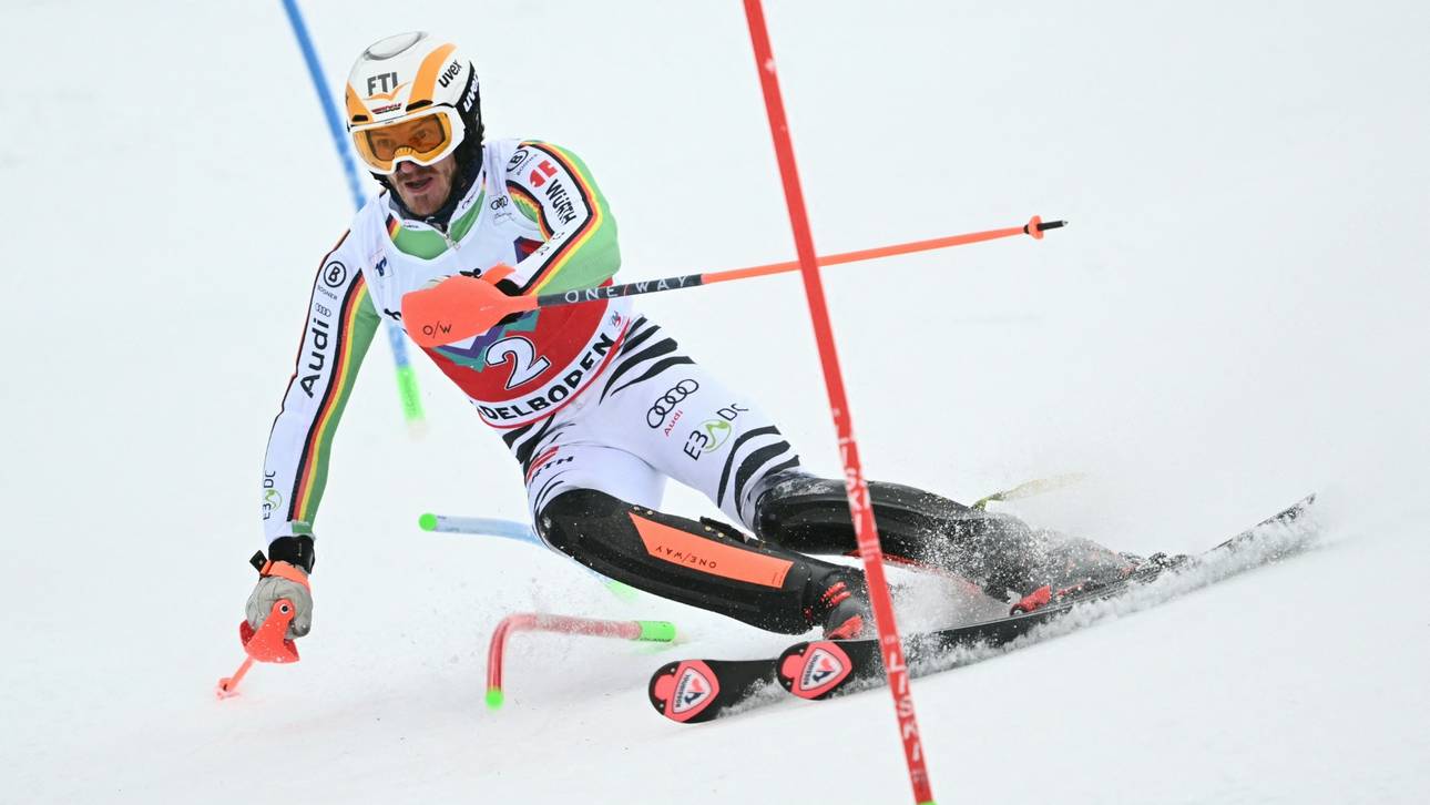 Straßer auf Podestkurs im Slalom