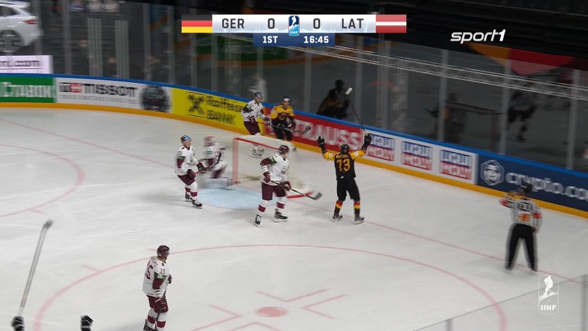 Eishockey-WM: Deutschland - Lettland (2:1): Tore und Highlights im Video