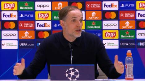 Dem FC Bayern wird in letzter Sekunde gegen Real Madrid der Ausgleich verwehrt. Trainer Thomas Tuchel reagiert trotz Entschuldigung des Schiedsrichters angefasst.