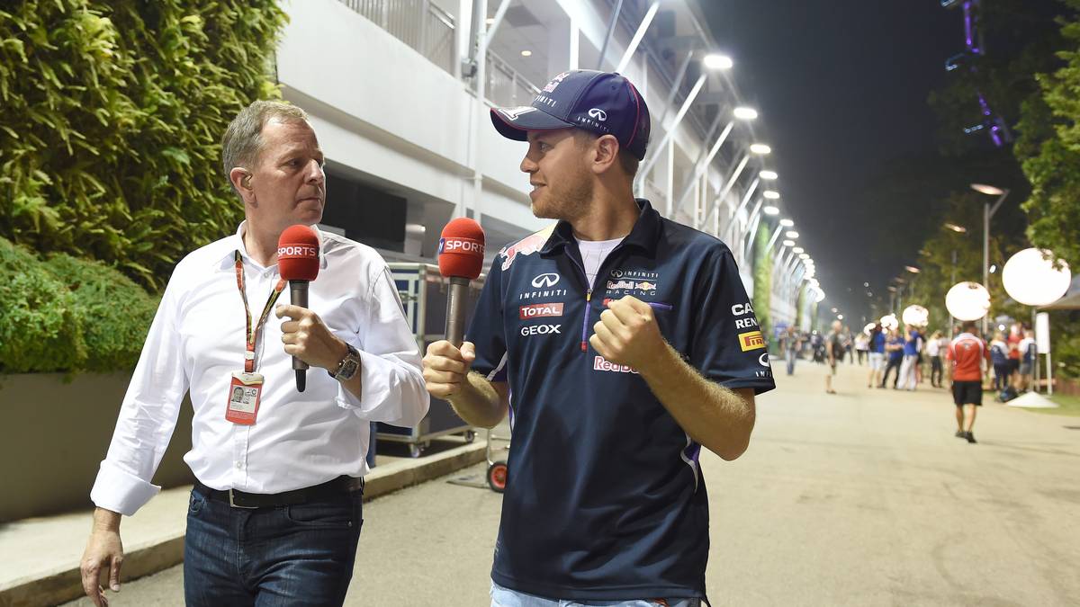 Martin Brundle (l.) glaubt, Sebastian Vettel (r.) könnte seinen Abgang von Red Bull absichtlich provoziert haben