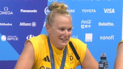 Die Ruderin Pia Greiten holt im Doppelvierer Bronze für Team Deutschland. Hinterher hebt sie die Teamleistung hervor.