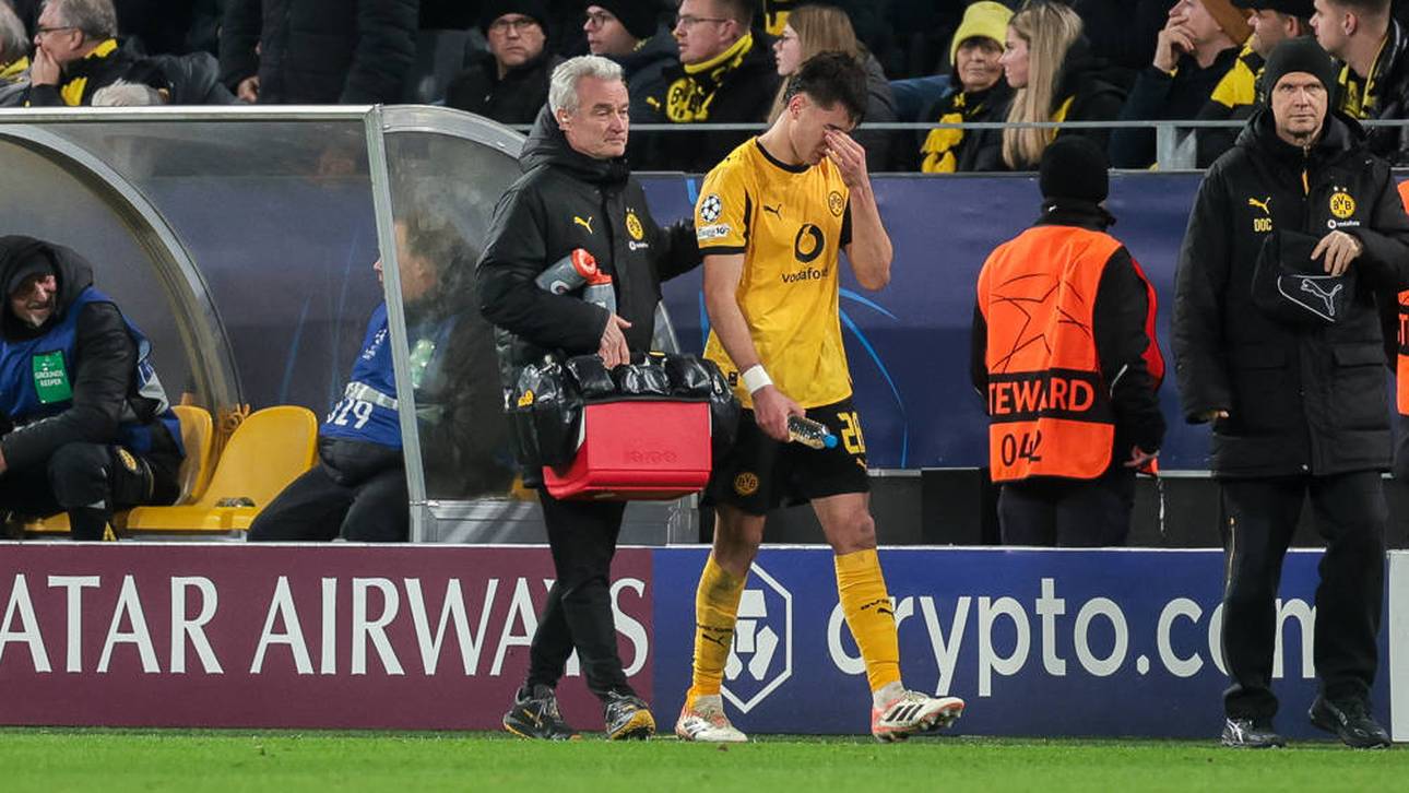 Aaron Anselmino muss unter Tränen den Platz verlassen