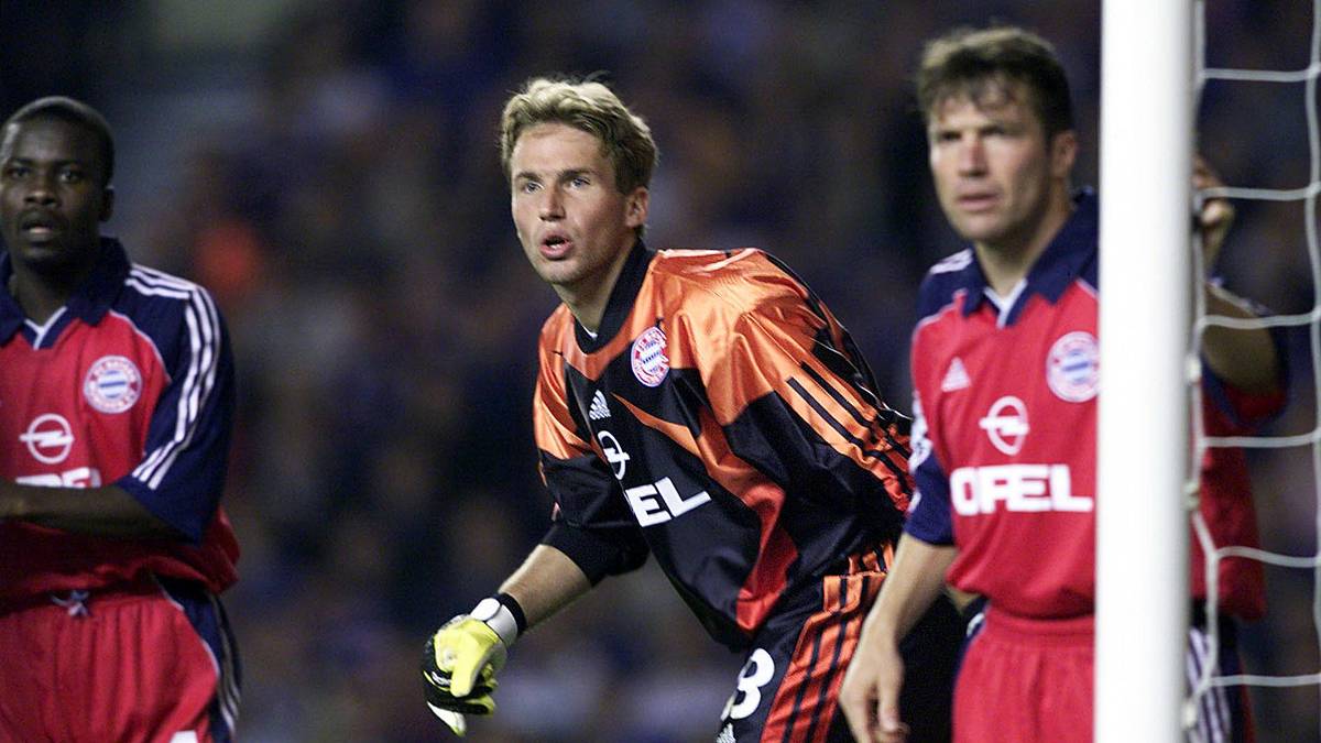 Stefan Wessels 1999 bei seinem Debüt für den FC Bayern in der Champions League bei den Glasgow Rangers
