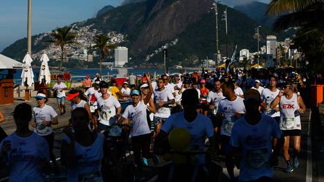 Auch in Rio de Janeiro wurde für die Rückenmarksforschung gelaufen