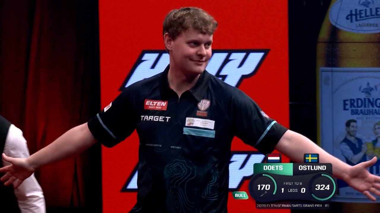 Kevin Doets: 170er-Finish beim German Darts Grand Prix