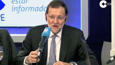 Mariano Rajoy kommentiert für Cope den Champions-League-Abend