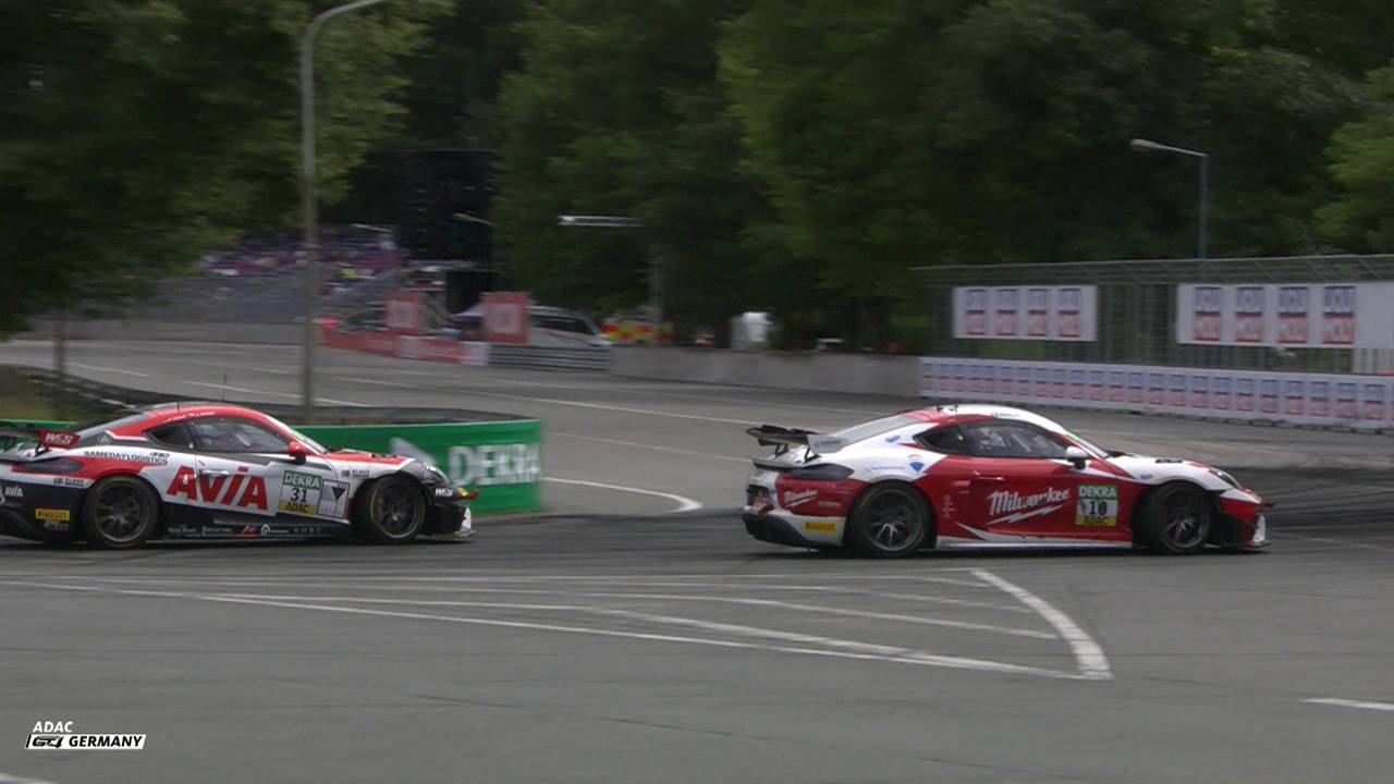 Verbremser entscheidet Rennen am Norisring | ADAC GT4 am Norisring