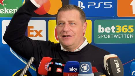 Bayerns Sportvorstand Max Eberl wird nach dem Sieg gegen Real Madrid auf den aktuellen Stand bezüglich einer Verlängerung Manuel Neuers angesprochen. Er reagiert gelassen.
