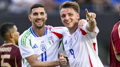 Mateo Retegui (r.) weist eine starke Torquote in Länderspielen für Italien auf
