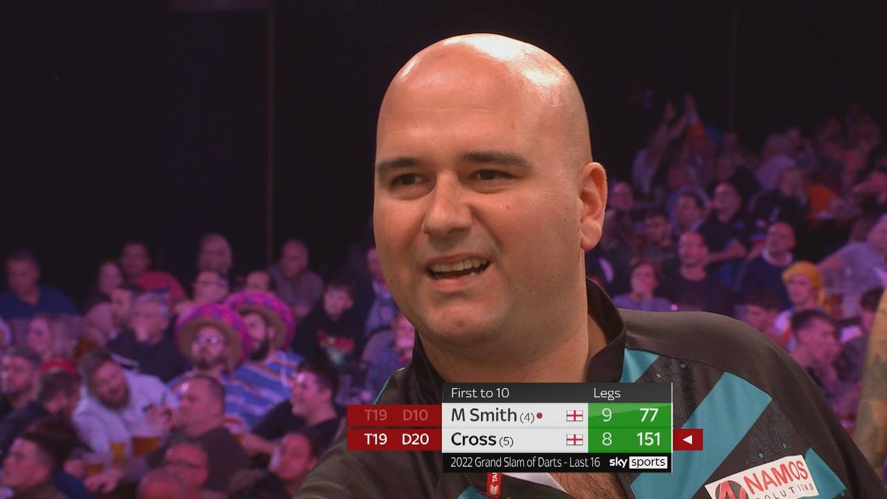 Grand Slam of Darts: Michael Smith schlägt Rob Cross mit 10:8