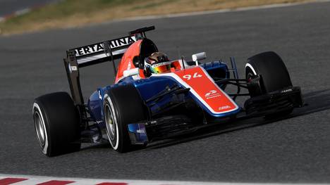 Pascal Wehrlein absolvierte für Manor seine ersten Runden in der Formel 1