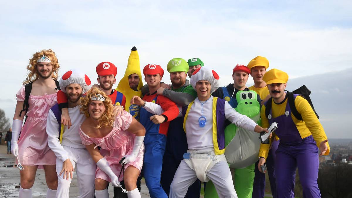 Mario, Luigi und Co. sind schon am Ally Pally angekommen. Dann kann das Match ja beginnen