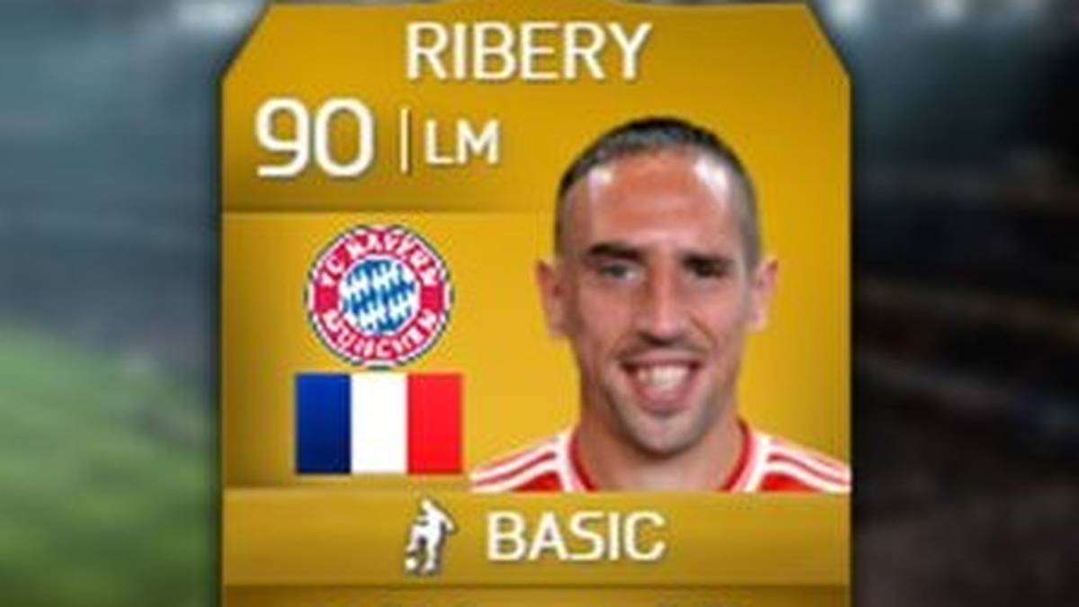 Ribérys FUT-Wert blieb dank der Erfolge auf unverändert hohem Niveau