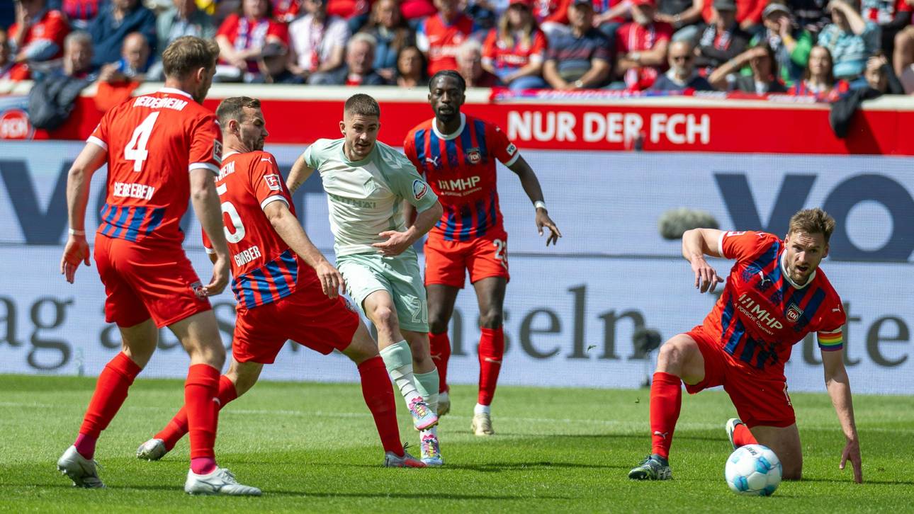 Von Werder ausgekontert: Heidenheim muss in die Relegation