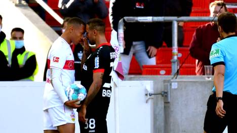 Nach seiner Tätlichkeit gegen den VfB steht Leverkusens Karim Bellarabi im eigenen Team in der Kritik.