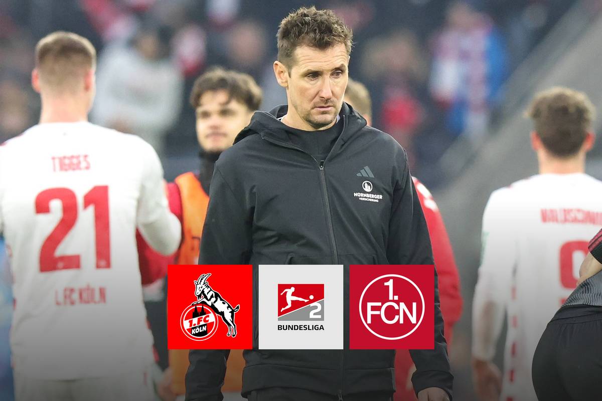 Das siebte Pflichtspiel in Folge ohne Sieg: Miroslav Klose und der 1. FC Nürnberg stecken in einer handfesten Krise - weil der 1. FC Köln insbesondere dank eines Mannes einen Blitzstart hinlegt.