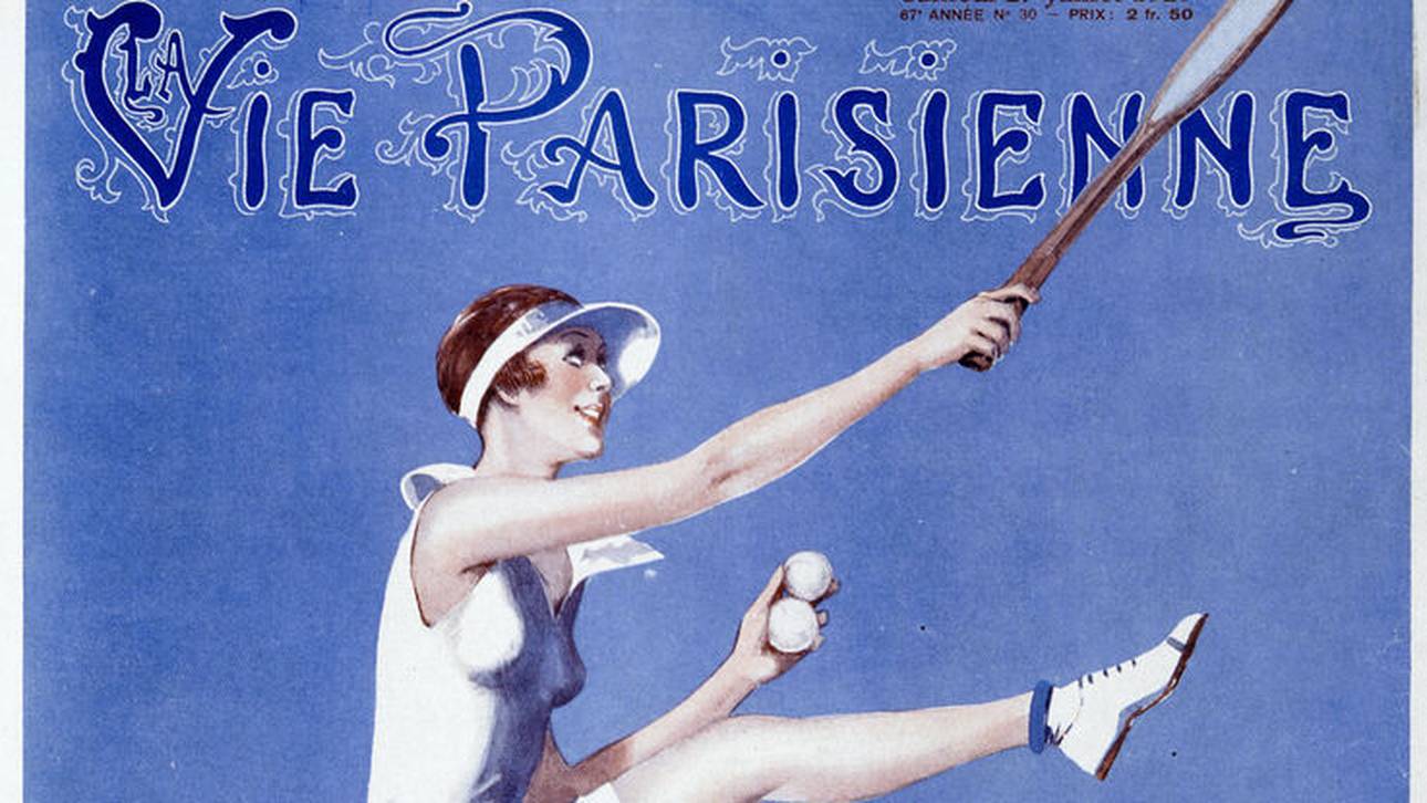 Suzanne Lenglen auf einem Magazin-Cover im Jahr 1929