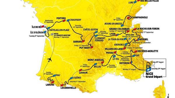 Tour de France 2019: Die Streckenprofile der 21 Etappen