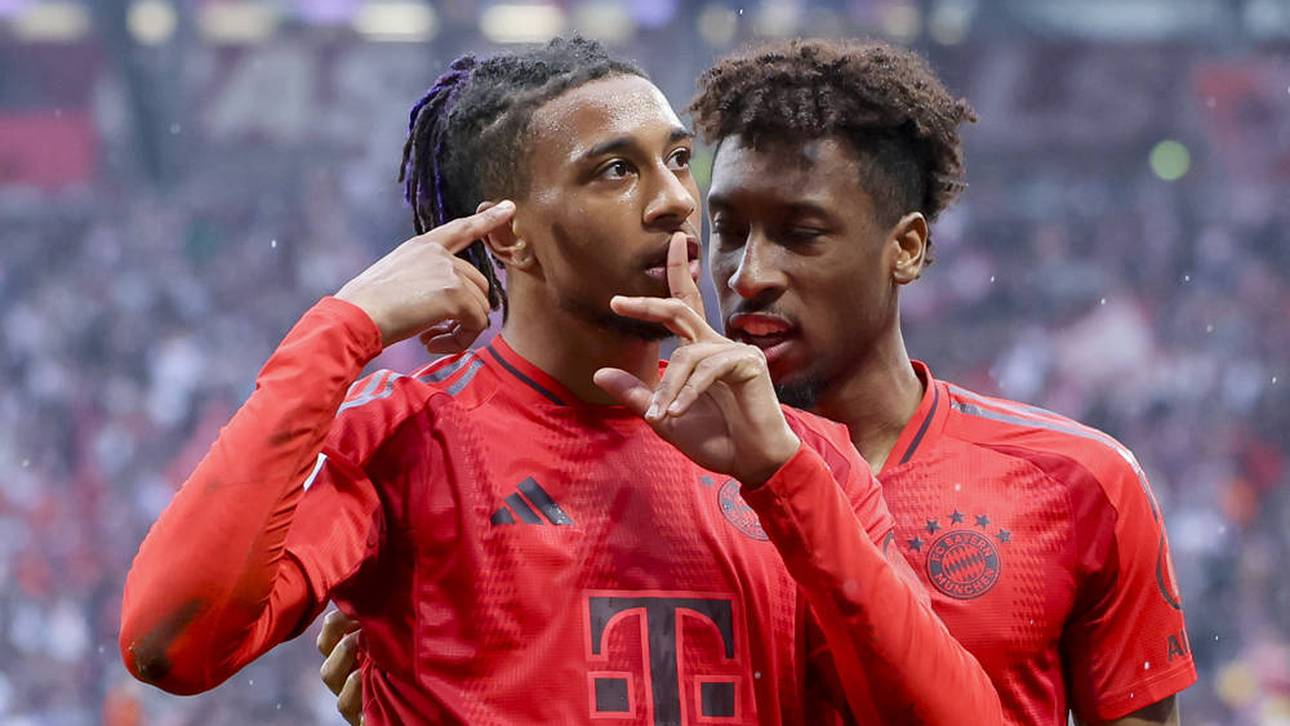 Michael Olise (l.) war in der abgelaufenen Saison konstantester Spieler des FC Bayern