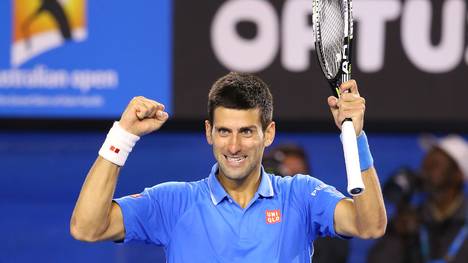 Novak Djokovic jubelt über den Finaleinzug bei den Australian Open