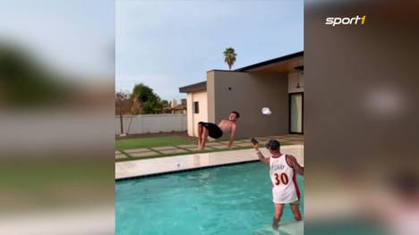 Johnny Manziel dürfte manchen noch aus seiner NFL-Zeit bekannt sein, wo er vor allem mit nächtlichen Eskapaden glänzte. Nun meldet er sich mit einem spektakulären Rückenklatscher zurück.