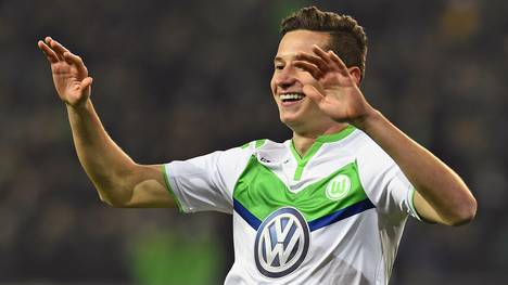 Julian Draxler feiert seinen ersten Bundesliga-Treffer für den VfL Wolfsburg