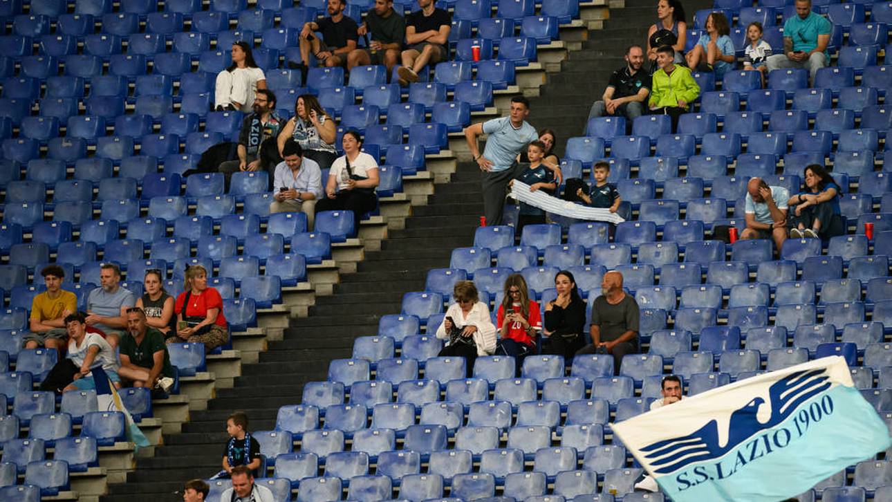 Die Sitze bei Lazio Rom blieben zuletzt leer
