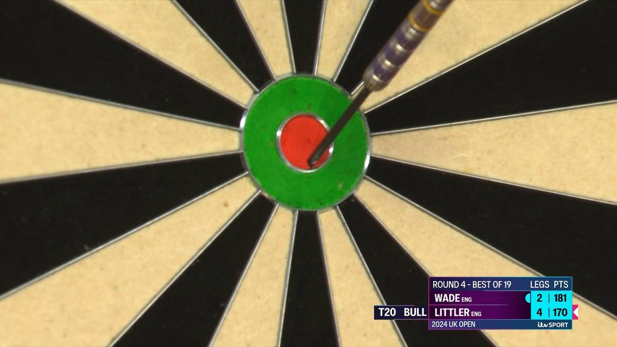 Luke Littler gewinnt in der vierten Runde der Darts UK Open gegen James Wade mit 10:7 und spielt dabei nicht nur den Big Fish. Beide Spieler checken insgesamt sieben Highfinishes in dieser Parte.