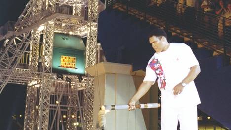 Muhammad Ali entzündete 1996 das Olympische Feuer