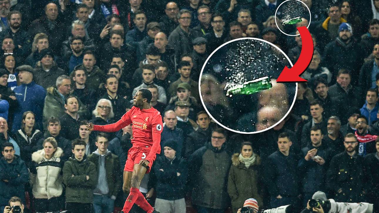 Flaschenwurf auf Reds-Torschützen