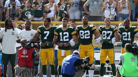 Spieler der Green Bay Packers demonstrieren gegen Rassendiskriminierung in den USA