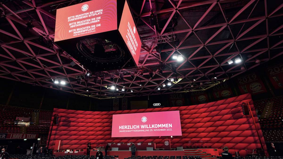 Die Location für die JHV des FC Bayern