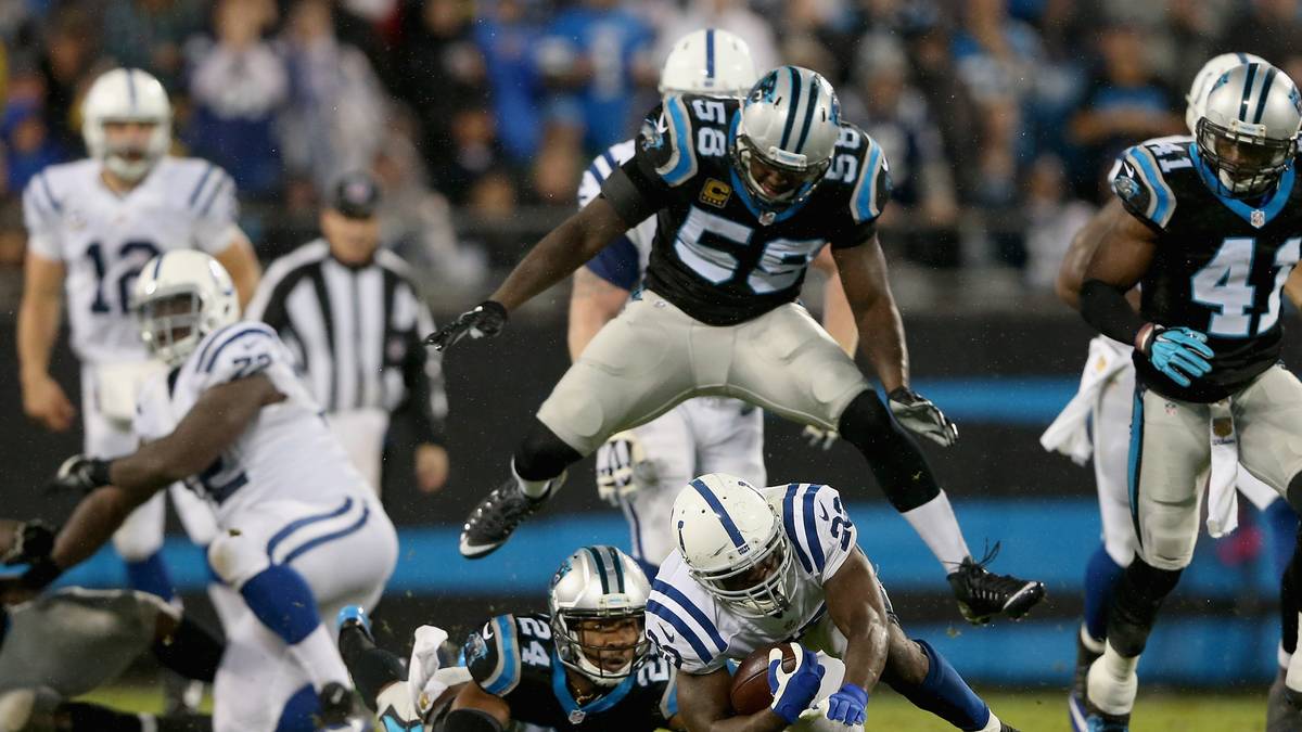 Einmal noch Aktion in der 8. Woche der NFL: Die Carolina Panthers und die Indianapolis Colts bestreiten das Monday Night Game. SPORT1 hat die besten Bilder