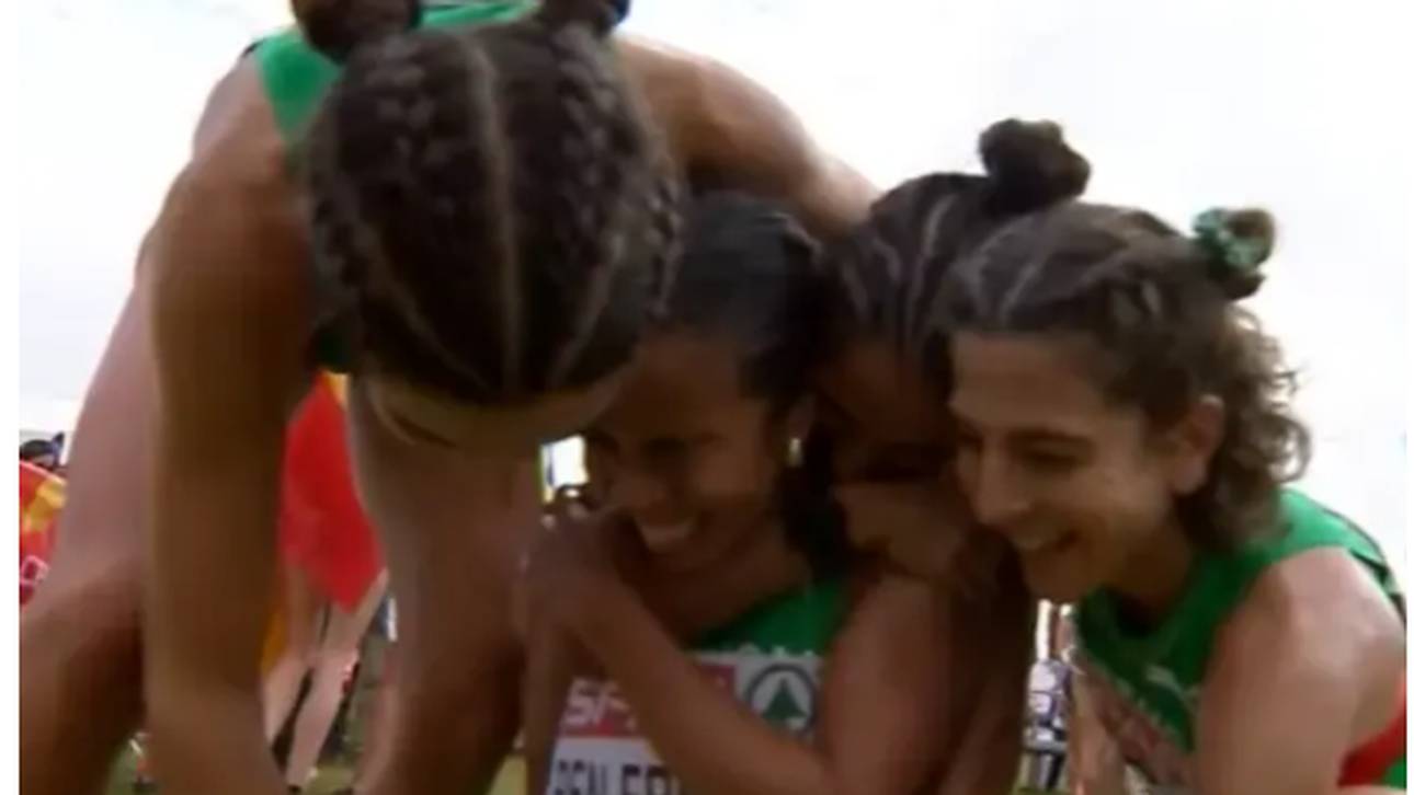 Nach dem Zieleinlauf von Marta Pen Freitas kam es zu emotionalen Szenen