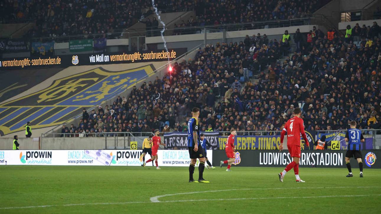 Pyro-Eklat in der 3. Liga