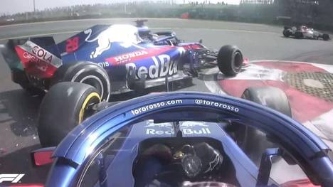 Der Unfall zwischen Pierre Gasly und Brendon Hartley gab Daniel Ricciardo die Chance zum Sieg