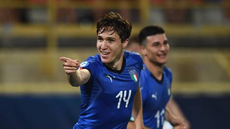 Federico Chiesa erzielte beim Auftaktsieg Italiens bei der UEFA U21 EM 2019 zwei Tore