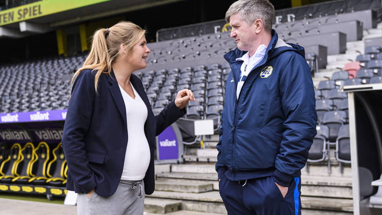 Trainerin verkündet frohe Botschaft