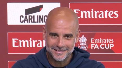 Vor dem FA-Cup-Finale gegen Palace hält sich City-Coach Pep Guardiola zu Leverkusens Florian Wirtz bedeckt.