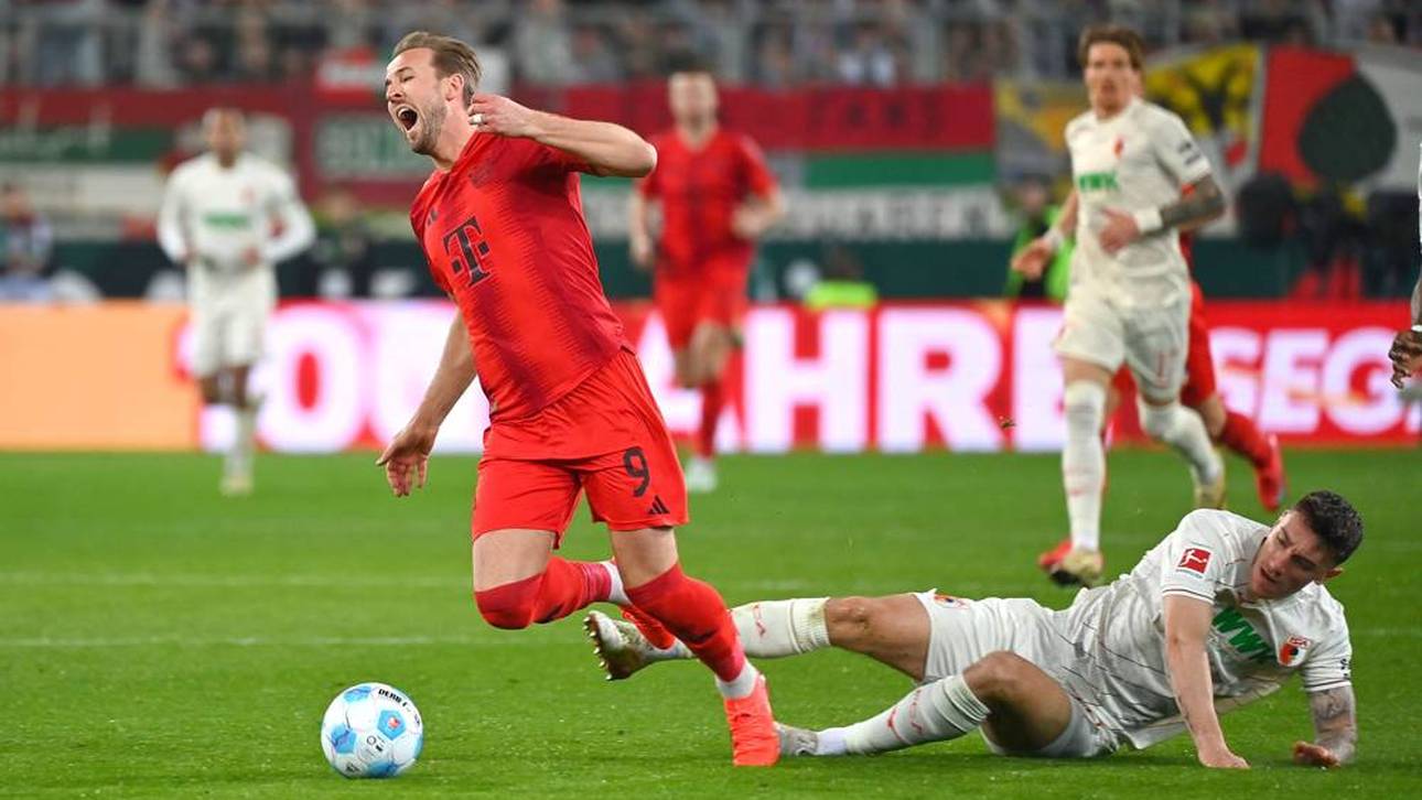 Harry Kane wurde von Cedric Zesiger von hinten abgeräumt 