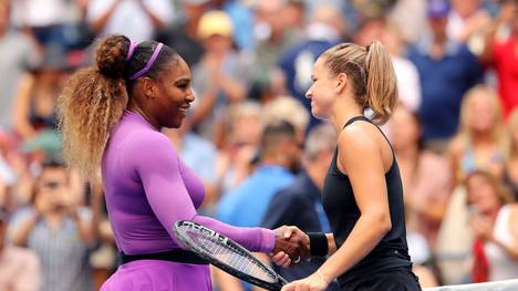 Serena Williams nach ihrem Sieg gegen Karolina Muchova