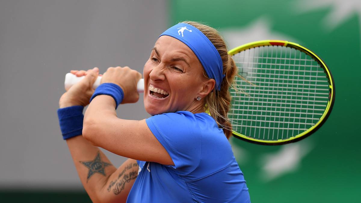 Im Grimassen schneiden scheint die Russin durchaus begabt zu sein