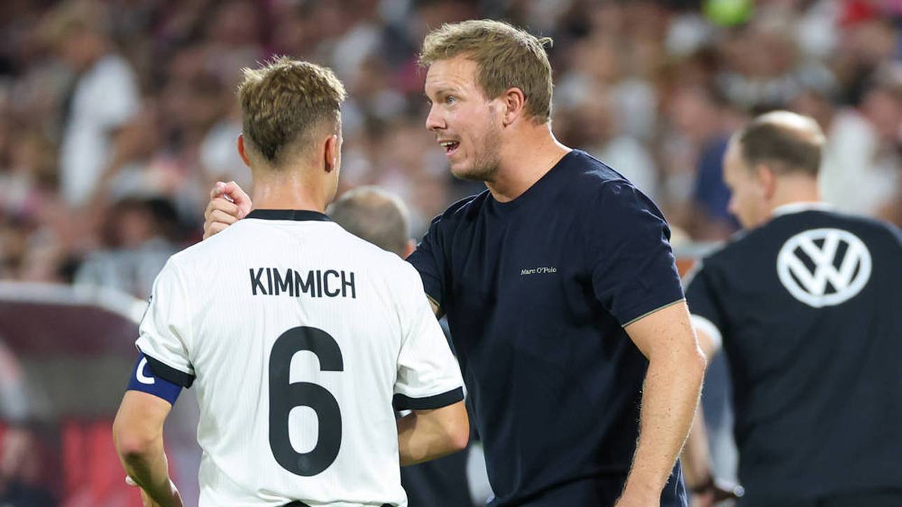 Bundestrainer Julian Nagelsmann und Kapitän Joshua Kimmich
