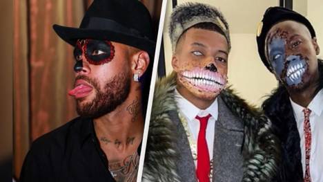 Halloween stand am Wochenende auf dem Programm. Auch Fußballstars wie Neymar und Mbappé ließen sich die Halloween-Party mit ausgefallenen Kostümen nicht entgehen. 