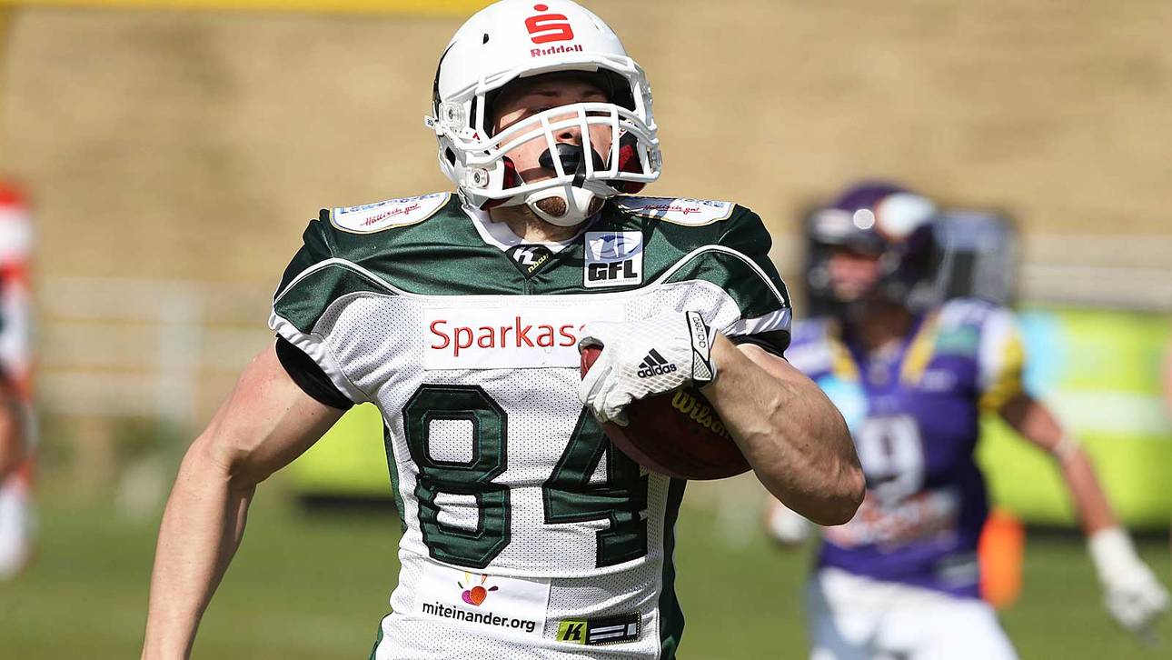 Moritz Böhringer spielte 2015 für die Schwäbisch Hall Unicorns in der German Football League